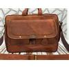 Fatto a mano Borsa Messenger in Pelle 16" Marrone Uomo Spalla Laptop 6"x12"