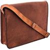 Fatto a mano Borsa A Tracolla In Pelle Vintage Per Laptop Da Ufficio