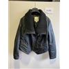 bonprix Giacca Bomber Nera In Similpelle Bonprix Taglia Plus UK 18 (CCC695)