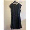 bonprix Abito Nero Fit E Flare Con Dettaglio Cintura UK 16 (PH581)