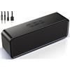 WEIDU Cassa Bluetooth Portatile Altoparlante Bluetooth 5.0 Speaker Bluetooth Suono Surround Stereo Bassi Potenti Supporto TF Carda Chiavetta USB con Cavo Audio AUX da 3,5 mm per Viaggi a Casa