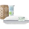 Coop Home Goods Eden Bed Pillow Queen Size for Sleeping on Back, Stomach and Side Sleeper- Medium Soft Memory Foam Cooling Gel - CertiPUR-US/GREENGUARD Gold