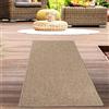 Carpetia Tappeto in juta per interni ed esterni in beige Dimensioni - 80 x 150 cm