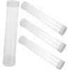 Sosoport 4 Pezzi Contenitore Capacità Fino a 6 Palline in Plastica Trasparente Design Cilindrico Stabile e Resistente All'umidità per Palline da Golf per Esposizione da Tavolo e Confezioni