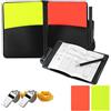 AMANDELIZABE 4 pezzi, 1 set di riferimenti per carte di riferimento, tra cui schede di riferimento rosse e gialle, 2 pietre in acciaio inox, 1 tasca nera per carte di credito, containing 5 rapporti di