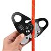 Generico Discensore da Arrampicata - Alluminio 11x6,4 Cm | Dispositivo di A Forma di Oca Attrezzatura di Sartiame Autobloccante | Attrezzatura per Alpinismo in Discesa in Corda Doppia per L'arram