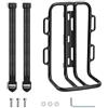 Lastdaytime Lega di alluminio Della Bicicletta Anteriore Forcella Rack Cargo Carrier Per Mountain Road Bici Pieghevole Con Montaggio A Sgancio Rapido Colore Nero Dimensioni 140x95x220mm