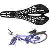 Genérico Comodo sedile per bicicletta, cuscino da sella con luce a forma di traforato, coprisedile, cuscino per sedile statico che assorbe gli urti