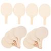 Toddmomy 12 Pezzi Ping Pong in Legno Beige Non Rifinita, Superficie Liscia, per Sport Indoor e Personalizzazione Fai da Te