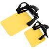 Healvian 2 Pezzi Benda Oculare da Addestramento per Tiratori Clip, Occlusore Occhio in ABS Giallo, Comodo da Indossare, per Tiro Indoor Occhiali da Tiro