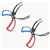 Generic 2 pinze per pesci a 3 artigli, pinze da pesca in metallo, antiscivolo, 13 cm, morsetto di controllo con apertura a ganascia con manico ergonomico per kayak e pesca