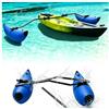 VSAQLNWZ Kit stabilizzatore per kayak, lunghezza del braccio regolabile, stabilizzatore per barca Jon, facile da installare, galleggianti adatti per kayak o barche con fori, giallo