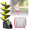 Generic Macchina portatile per palline da tennis, velocità e rotazione regolabili, partner di allenamento per adulti