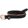 Equestro Cintura Modello Clincher Rose Gold 85 cm, Nero