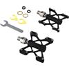 Igniport Pedale per bicicletta a sgancio rapido K5, in lega di alluminio, cuscinetti DU, antiscivolo, per bicicletta pieghevole MTB, bici da corsa, argento (nero)