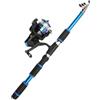 YGLEEULI Canna da Pesca Set di canne da Pesca Kit Completi con Canna telescopica e Mulinello Spinning Ganci for Esche aste Viaggio per Viaggi in Oceano e Pesca d' Acqua Dolce e Sala