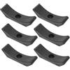 LALAFINA Supporto per Manubri in Pp Resistente 140mm Set da 6 Unitá Base Stabile per Accessori Fitness e Rastrelliera per Pesi da Mano per Palestra Domestica