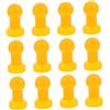 Healvian 12 Pezzi Coperture per Tubi Trampolino in Plastica Giallo, Accessori Pratici di Facile Installazione per Protezione Sicura e Duratura del Trampolino