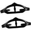 Kichvoe 2 Pezzi Cinturino per Maschera Subacquea in Silicone Nero, Regolabile e Confortevole, per Snorkeling e Immersioni Subacquee Maschere da Immersione