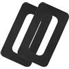 Veemoon 2 Pezzi Patch per Scatola Pinne da Surf in PVC Nero per Tavola da SUP e Paddleboard, Connessione Precisa e Compatibilità Versatile per Sport Acquatici e Surf