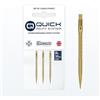 Harrows HM Grip Heavy Metal Quick Points - Punte per freccette ispirate a Ryan Searle con anelli quadrati per le dita, sistema di punti rapidi anti-rottura per scambi rapidi dei punti, 35 mm, oro