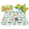 lionelo Robby Grande Reversibile Tappetino Gioco e educativo 200x180cm Neonati Bambini Leggero Pieghevole Impermeabile Certificato Materiale Non Contiene Sostanze chimiche nocive