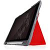 STM Goods STM Bags Dux Plus DUO - Custodia per Apple iPad 10,2 (2019 e 2020), colore: Rosso/Trasparente [Militare Standard I Apple Pencil/Logitech Crayon I Impermeabile I Funzione leggio I Wake/sleep]