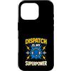 Calm Behind Chaos Dispatch Strong Apprec Custodia per iPhone 16 Pro Polizia Dispatcher 911 Operatore Primo soccorritore