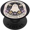Cute Spooky Ghost Design Funny Halloween Carino Fantasma Ape Floreale Halloween Umorismo Pastello PopSockets PopGrip Adesivo