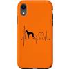 Italian Greyhound Lovers & Owners Appare Custodia per iPhone XR Italian Greyhound Heartbeat ECG Pulse Dog Lover