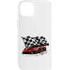 Hypercar Exotic Car Sports Car Driver Gi Custodia per iPhone 14 Plus Red Supercar Luxury Car Racing Speed Flag - Bandiera a scacchi