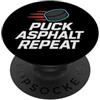 Urban Roller Hockey Coach Dad Inline Puc Giocatore giovanile di hockey su rotelle Inline Street Asphalt Puck PopSockets PopGrip Adesivo