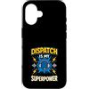 Calm Behind Chaos Dispatch Strong Apprec Custodia per iPhone 16 Polizia Dispatcher 911 Operatore Primo soccorritore