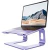 Nulaxy, Supporto per laptop ergonomico in alluminio, rimovibile, per laptop da 10-15,6 pollici (viola)