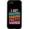 Timido Introverso Ansioso Impacciato Sin Custodia per iPhone SE (2020) / 7/8 I Get Nervous Around Pretty Women