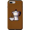 Kawaiicore Custodia per iPhone 7 Plus/8 Plus Carino Caffè Italiano Moka Kawaii Cottagecore Estetica