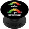 Divertenti ormoni da palestra e meme sul Low Cortisol High Testosterone Meme Gym Workout Gauge PopSockets PopGrip Adesivo