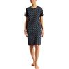 Uncover by Schiesser Nachthemd Kurzarm, Camicia da Notte a Maniche Corte Donna, Dunkelblau-Gem., 36