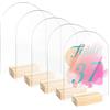 SODIAL 5 Cartelli In Acrilico Trasparente Ad da 5x7 Pollici con Supporto In L1363