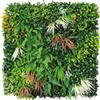 TENAX Divy Panel Jungle 100x100 cm Multicolor, Pannello Modulare con Foglie Artificiali 3D Tipo Giungla per Pareti, Giardini Verticali e Decorazioni Indoor/Outdoor