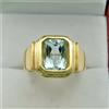 Artik Jewels Naturale Topazio Blu Cielo Gemma Con Placcato Oro 925 Argento Anello AJ627