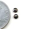 Surat*Diamond*City 0,24 Cts 3 Mm Diamante Naturale Nero Taglio Rotondo Paio
