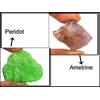 Naturale Peridoto & Ametrino 230 Ct. Gemma Grezzo Paio AD822 Festive Offerte