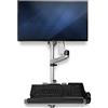 StarTech Postazione Lavoro Parete Monitor 34in, Sit-Stand (WALLSTSI1) | Monitor Singolo VESA, Regolabile in Altezza, Design Ergonomico
