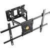 RICOO Supporto TV parete S7264 40-65 pollici (102-165 cm) Staffa televisore Girevole Inclinabile Porta televisione universale VESA 300 x 200-600 x 400