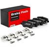 STARK SKBP-0011972 Set d'assale Kit pastiglie freni Posteriore con accessori con bulloni pinza freno con lamierino anticigolío Compatibilità con OPEL ZAFIRA B A05