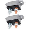 YINETTECH 2Pz Interr. Auto Reset 40A 12V-24V con Viti 125/250VAC 50VDC 51x20,5x32,2 Mm Mors. N.10-32 per Auto/Camion/Camper/Naut.