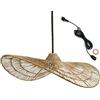 Lumisky Lampada a sospensione per esterni MARBELLA OUTDOOR CAVO in iuta naturale stile bohémien 5m di lunghezza del cavo