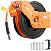 VEVOR Avvolgitubo per Aria Compressa da Parete 15 m x 9,5 mm, Avvolgitubo per Compressore d'Aria, Pressione max. 20,7 bar con Tubo di Ingresso da 1 m, Montaggio a Parete/Soffitto, Braccio Singolo