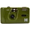 Kodak M35 DA00254, Macchina fotografica da 35 mm ricaricabile, con obiettivo grandangolare fisso, mirino ottico, flash integrato, batteria AAA, verde oliva